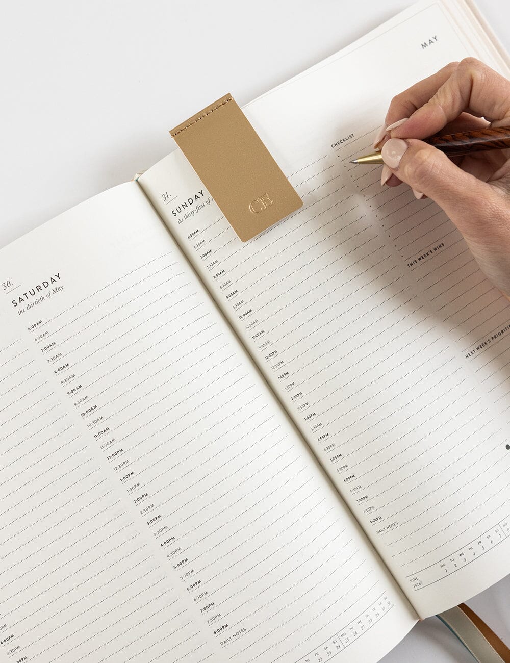 2026 Daily Vertical Appointment Planner - Latte - Image 9