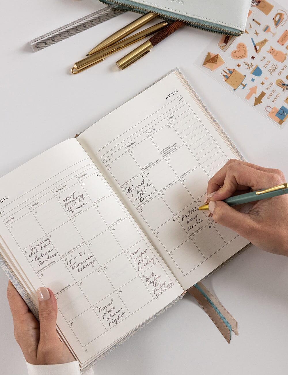 2026 Petite Linen Bound Planner - Dune - Image 5