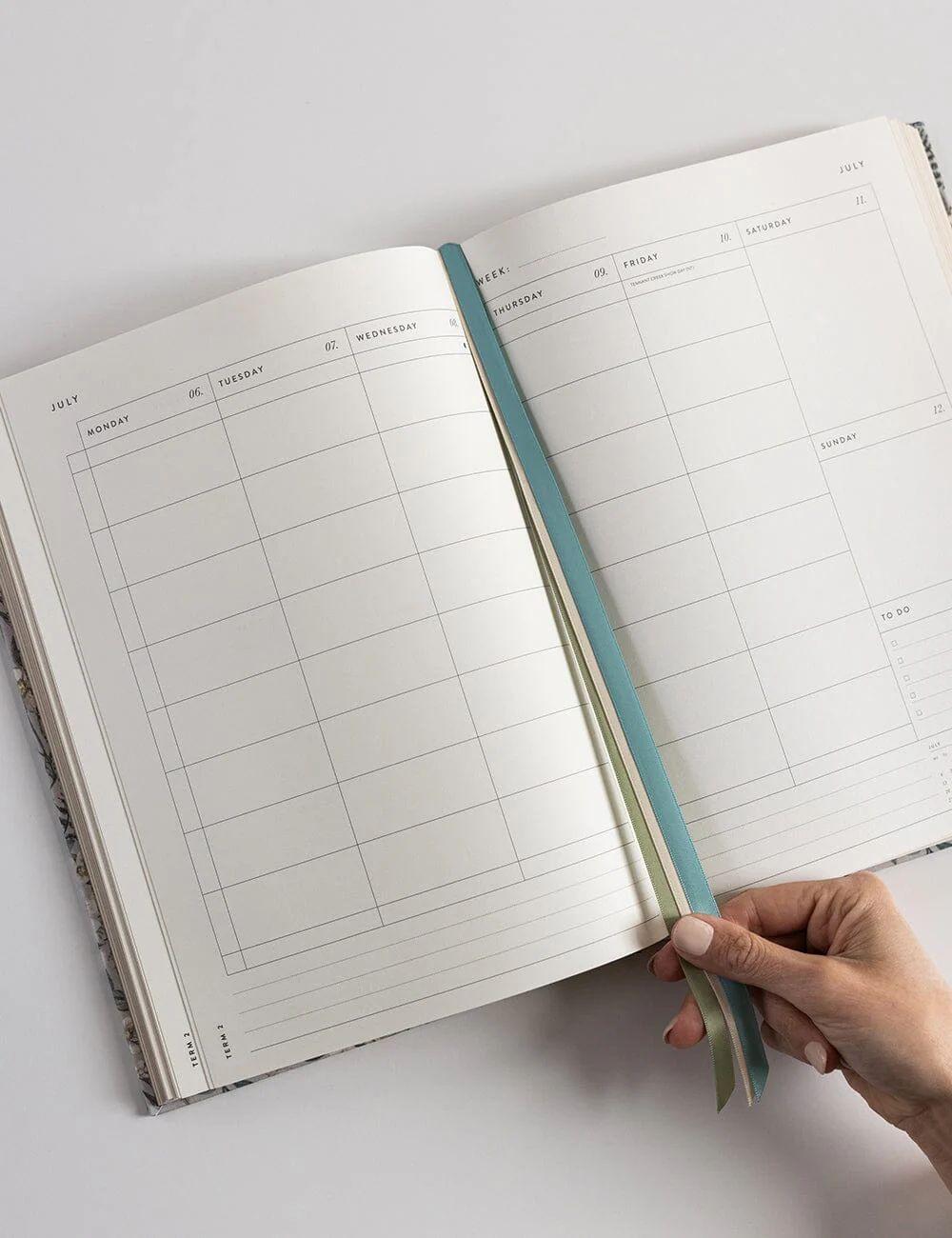 2026 Teachers A4 Planner - Ivory Garden - Image 5