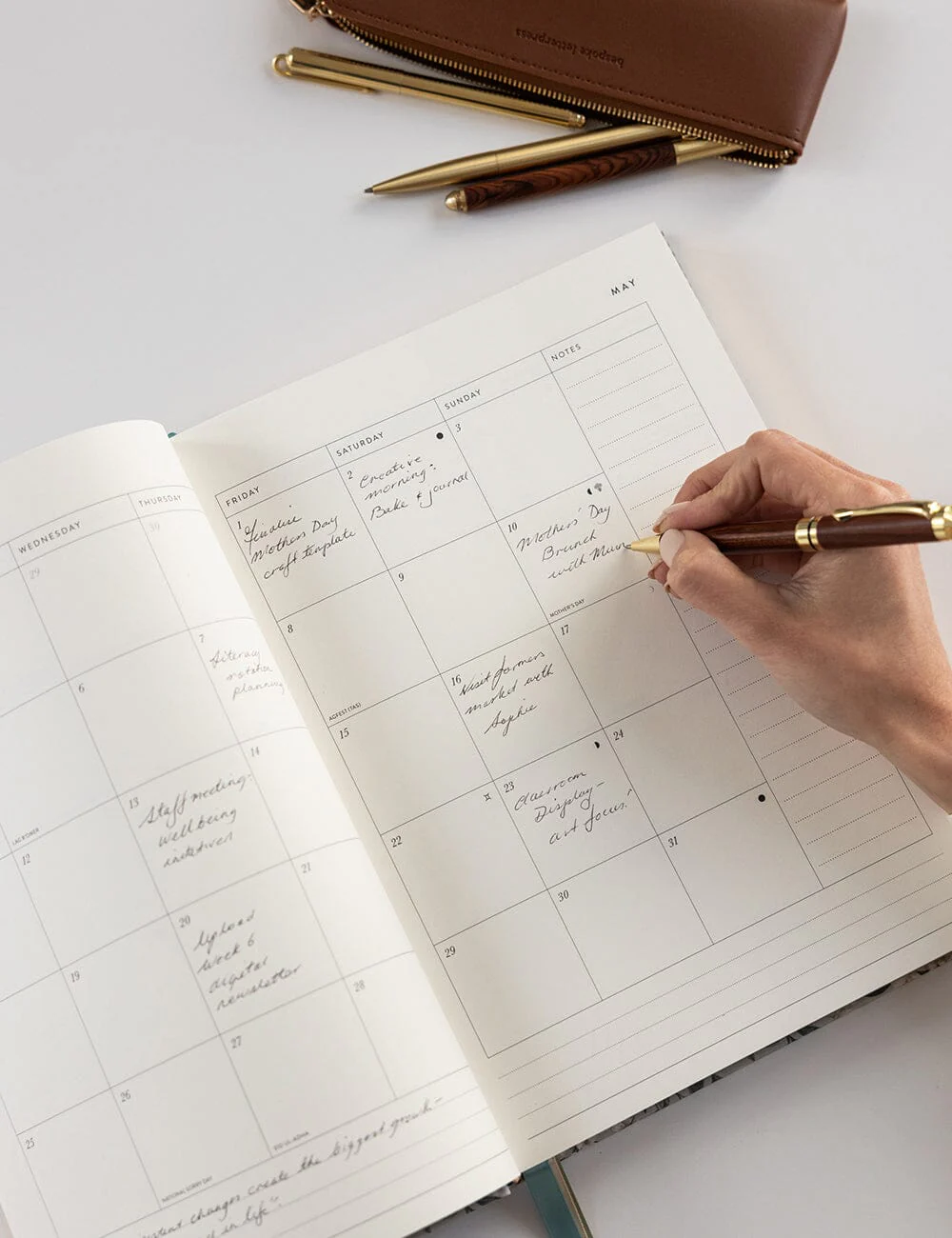 2026 Teachers A4 Planner - Ivory Garden - Image 6