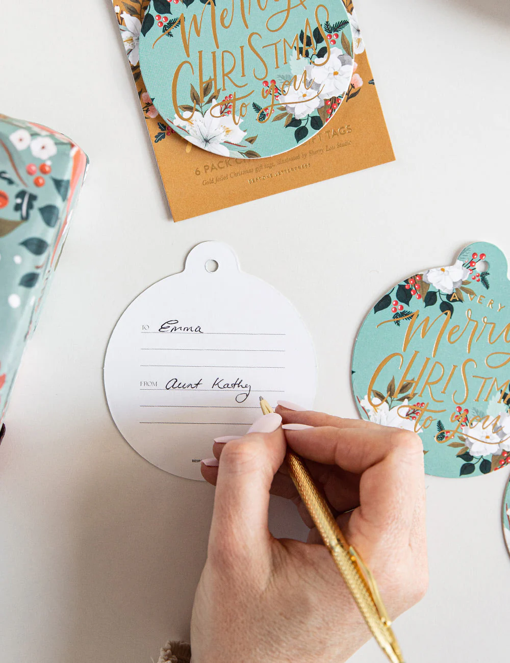 6pk Christmas Gift Tags "A very Merry Christmas to you" - Image 3