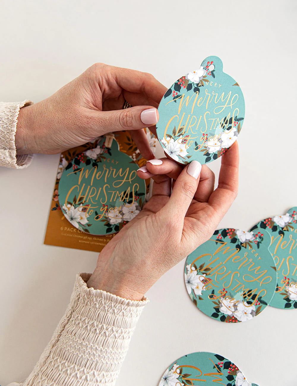 6pk Christmas Gift Tags "A very Merry Christmas to you" - Image 5