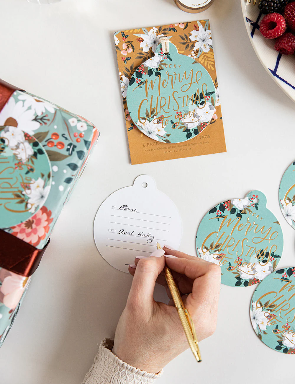 6pk Christmas Gift Tags "A very Merry Christmas to you" - Image 6