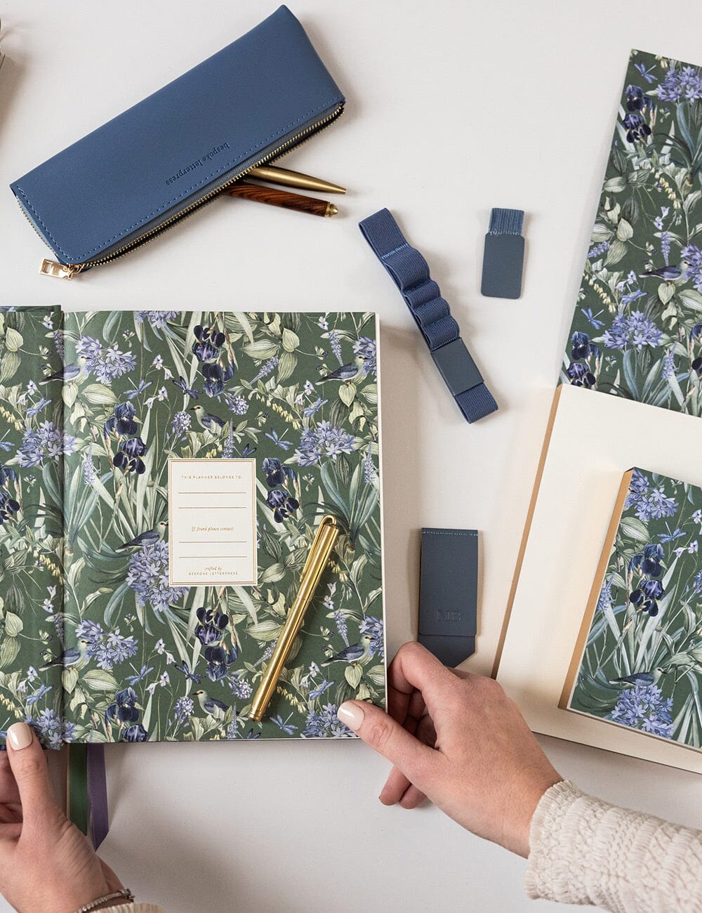 Adhesive Rectangle Pen Loop - Denim Blue - Image 4