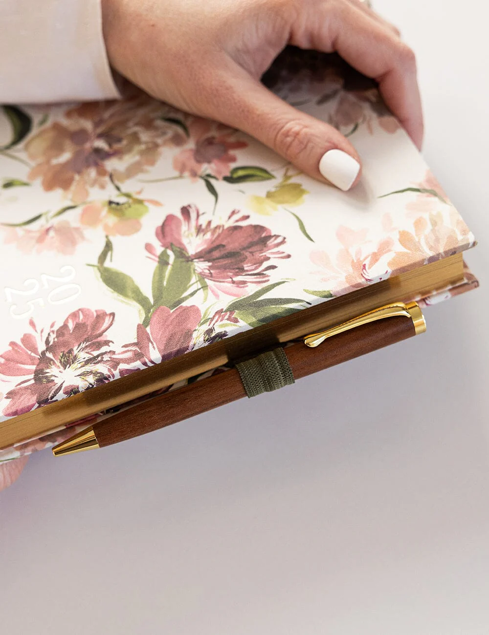 Adhesive Rectangle Pen Loop - Olive Green - Image 4