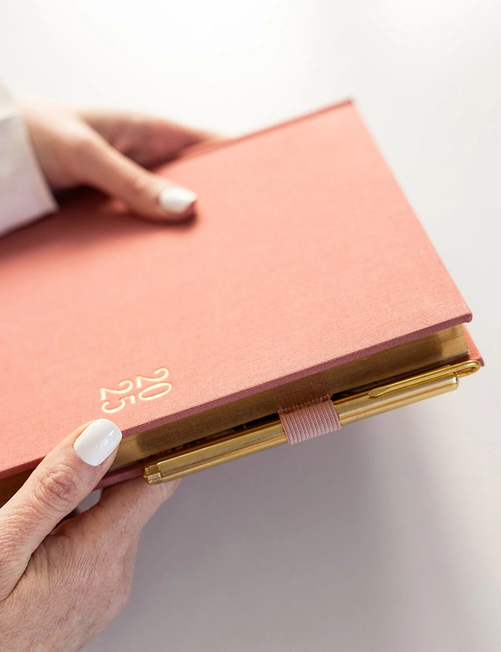 Adhesive Rectangle Pen Loop - Tea Rose Pink - Image 4