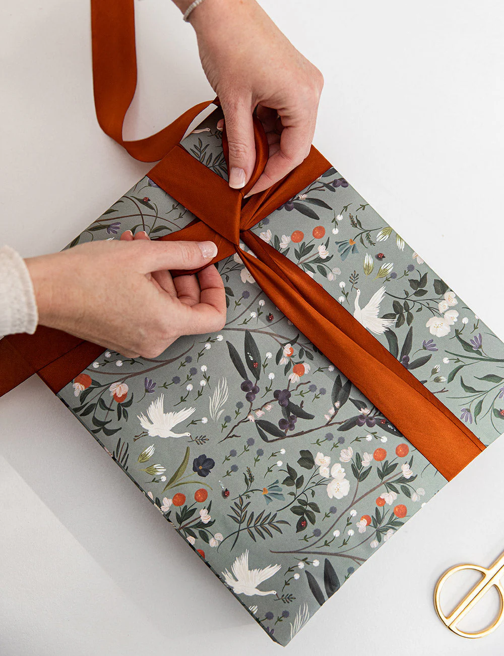 Copper Silk Ribbon - 3 metres - Image 5