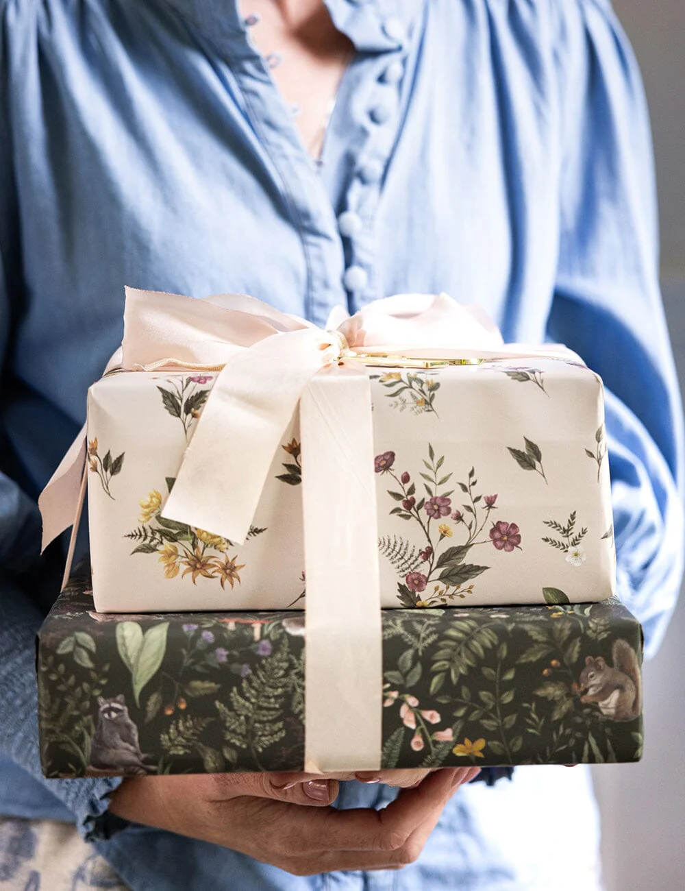 Dainty Blooms / Forest Friends 6pk Gift Wrap Sheets - Image 5