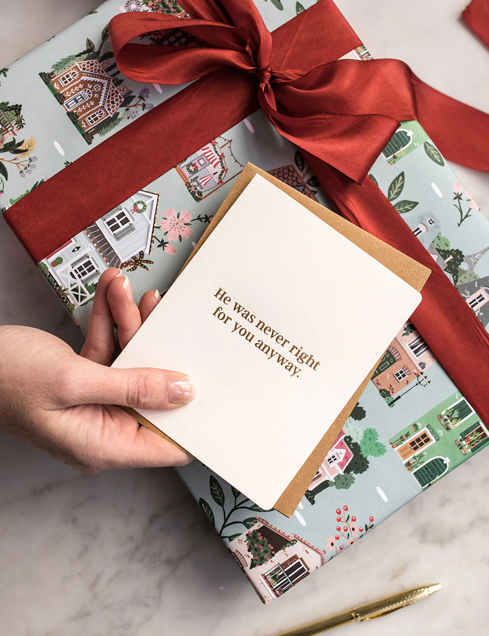 He was never right for you anyway. Greeting Card - Image 3