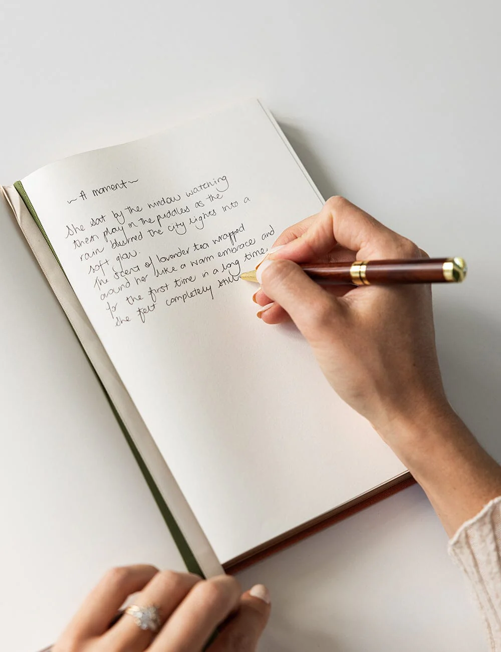 Linen Bound Journal - Burnt Clay (Blank Journal) - Image 3