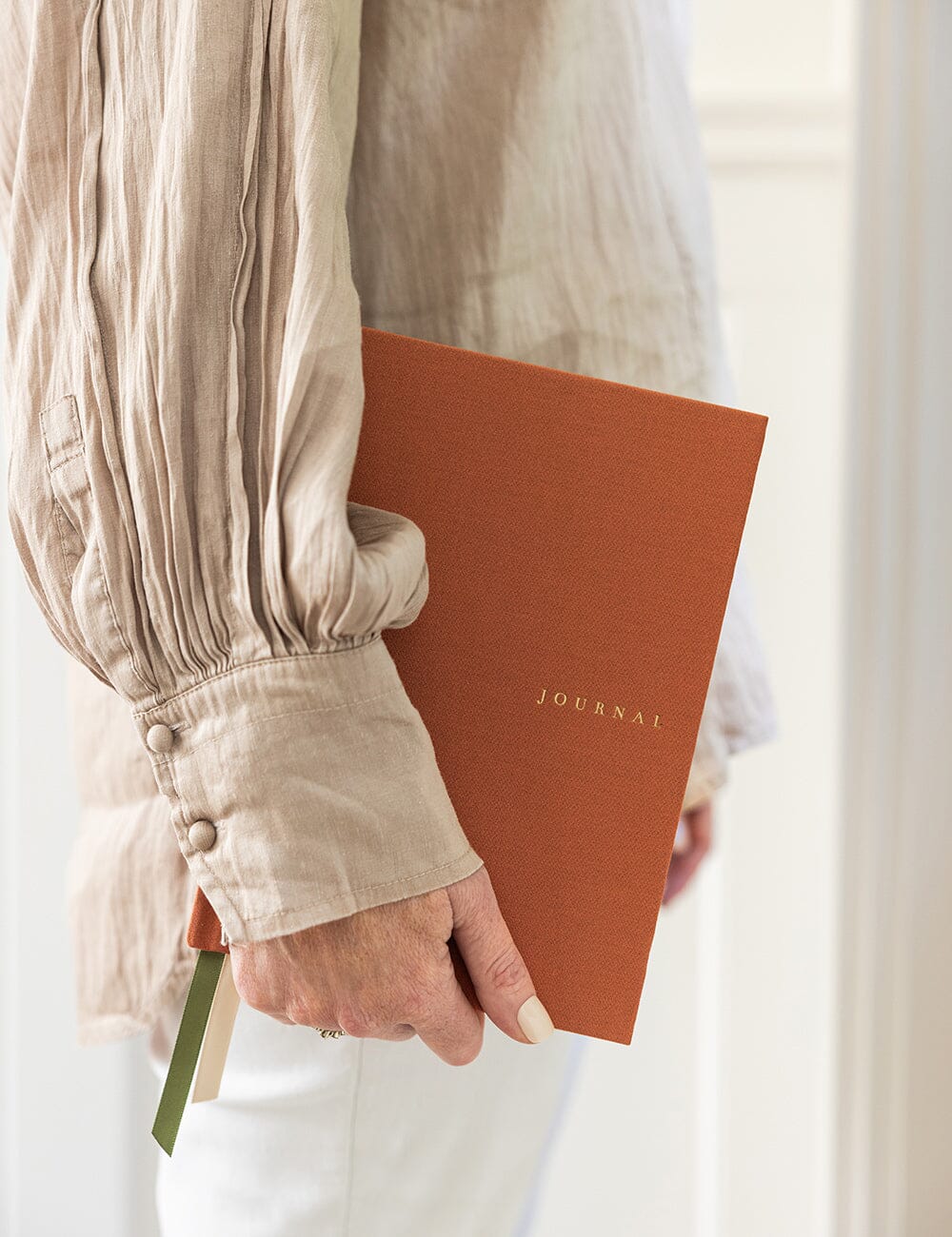 Linen Bound Journal - Burnt Clay (Blank Journal) - Image 4