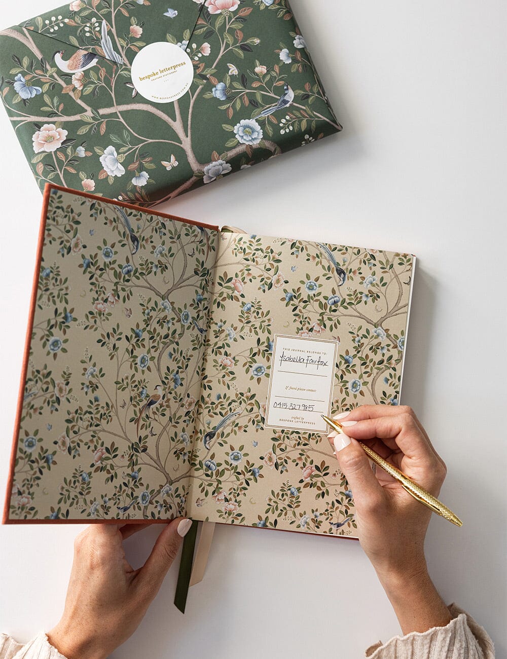 Linen Bound Journal - Burnt Clay (Blank Journal) - Image 5