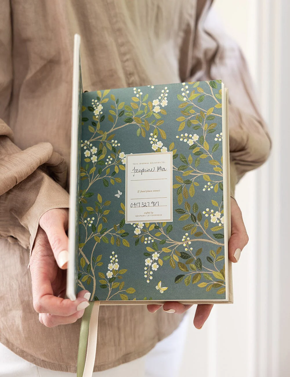 Linen Bound Journal - Desert Sand (Lined Journal) - Image 4