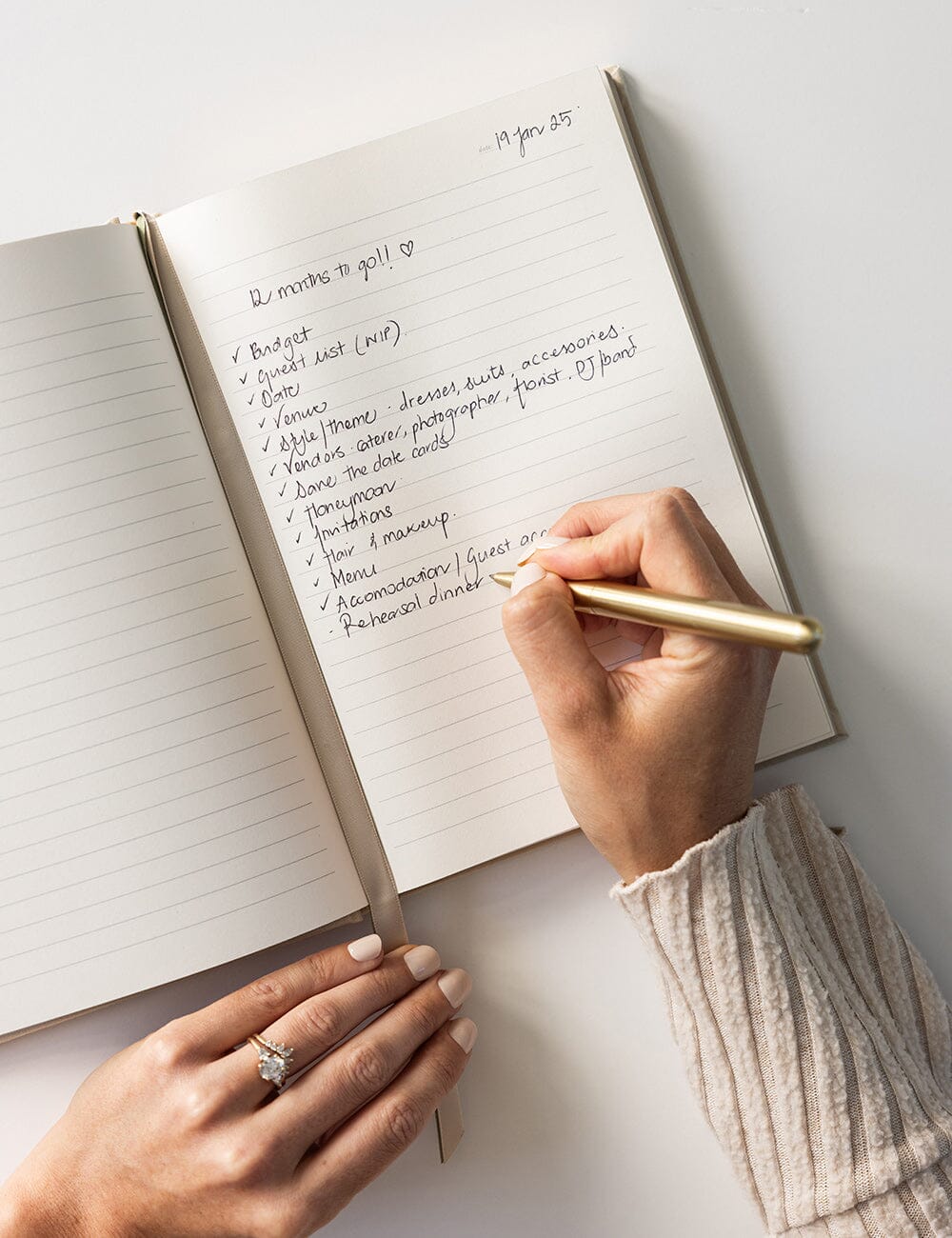 Linen Bound Journal - Desert Sand (Lined Journal) - Image 5