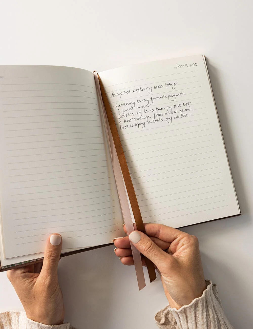 Linen Bound Journal - Mocha (Lined Journal) - Image 3