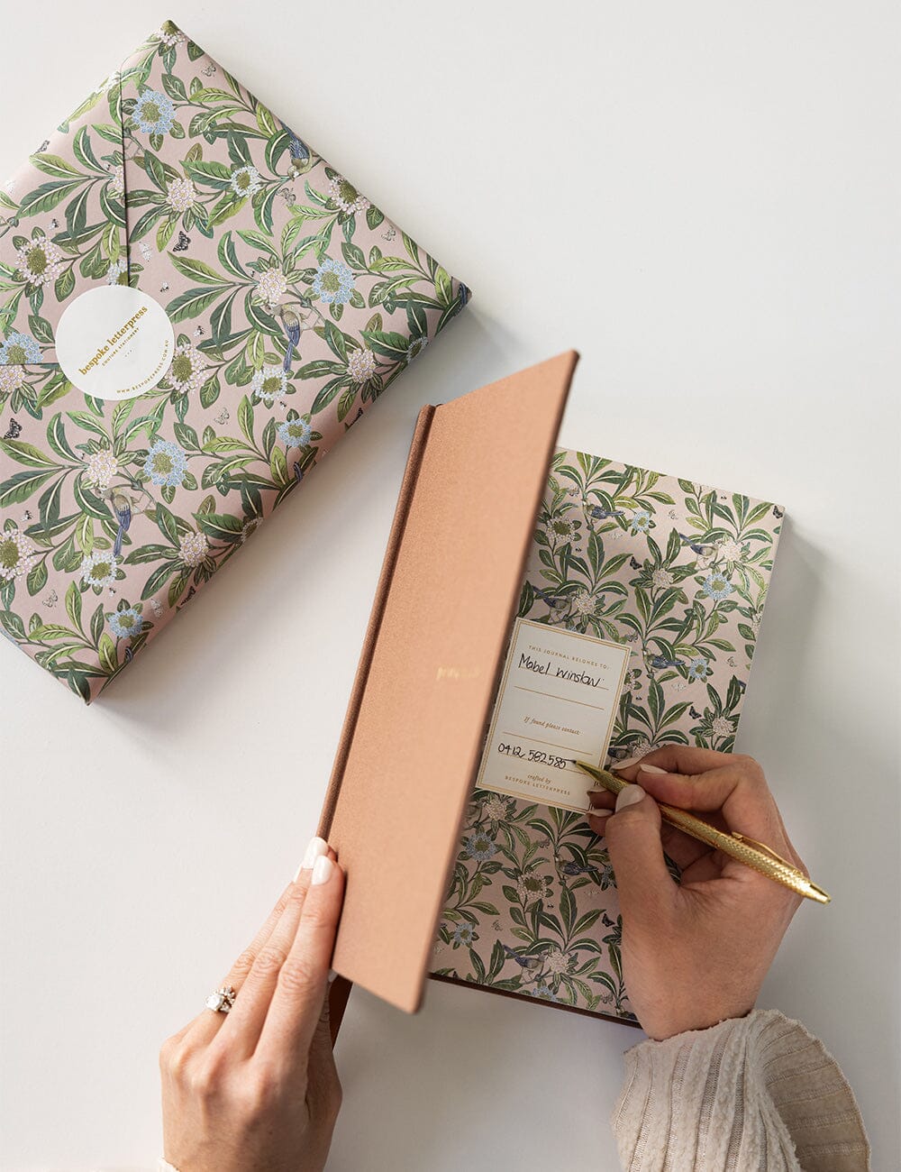 Linen Bound Journal - Mocha (Lined Journal) - Image 4