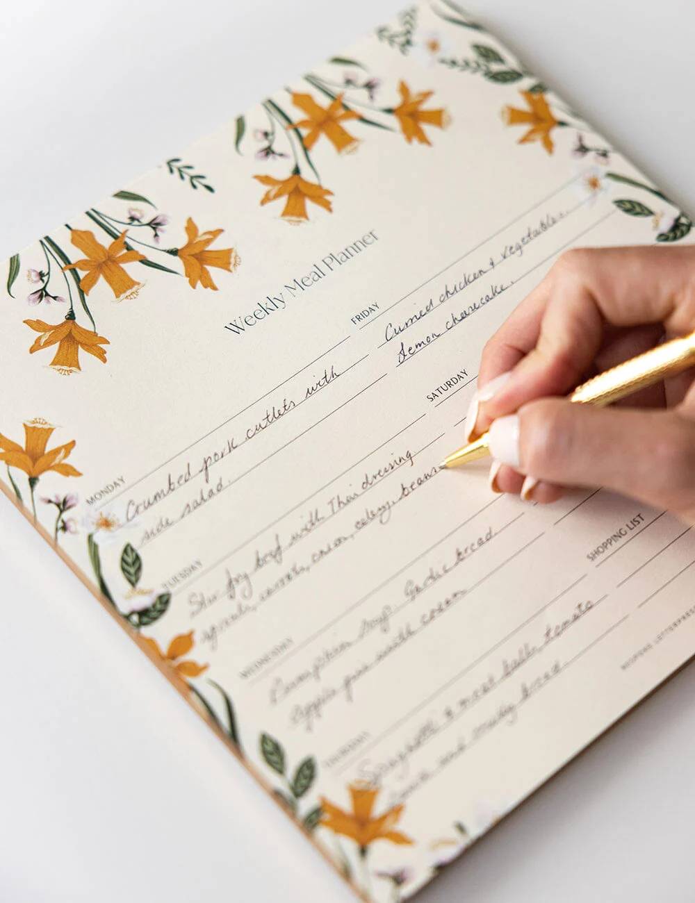 Meal Planner Notepad - Daffodil - Image 4
