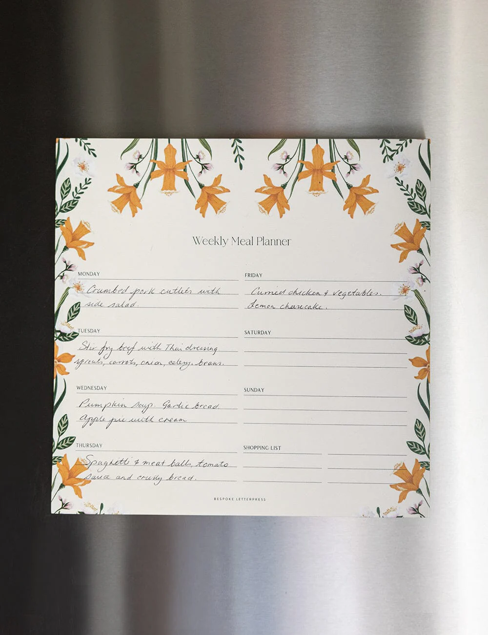 Meal Planner Notepad - Daffodil - Image 7