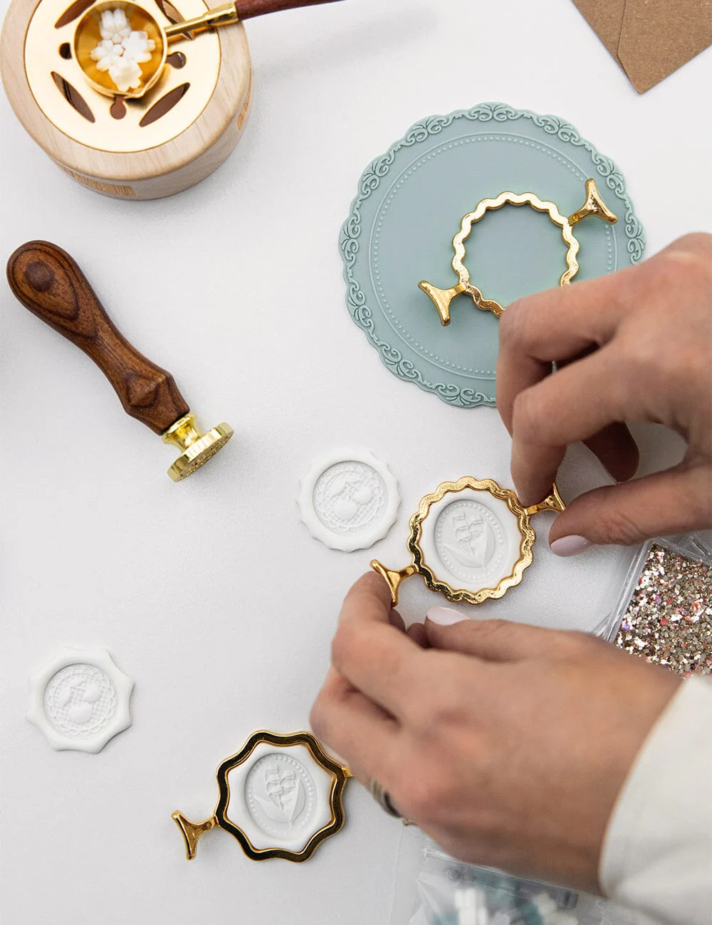 Wax Seal Template - Small Scallop - Image 5