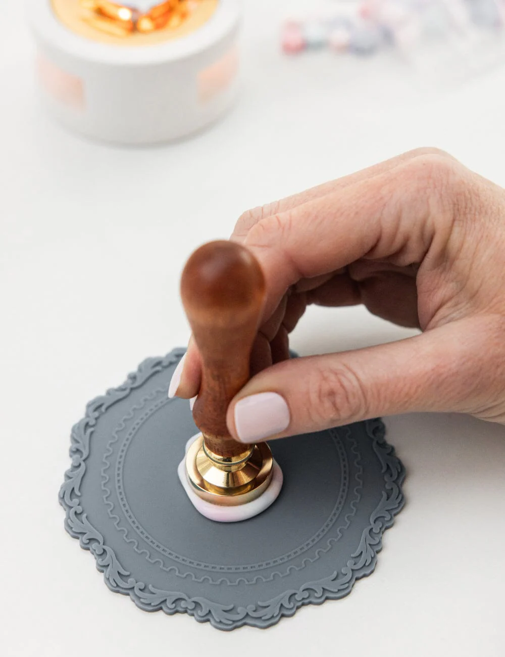 Wax Silicone Mat - Grey - Image 3