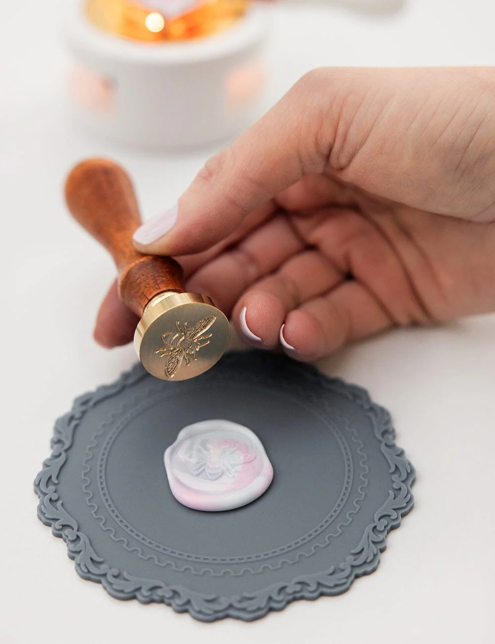 Wax Silicone Mat - Grey - Image 4