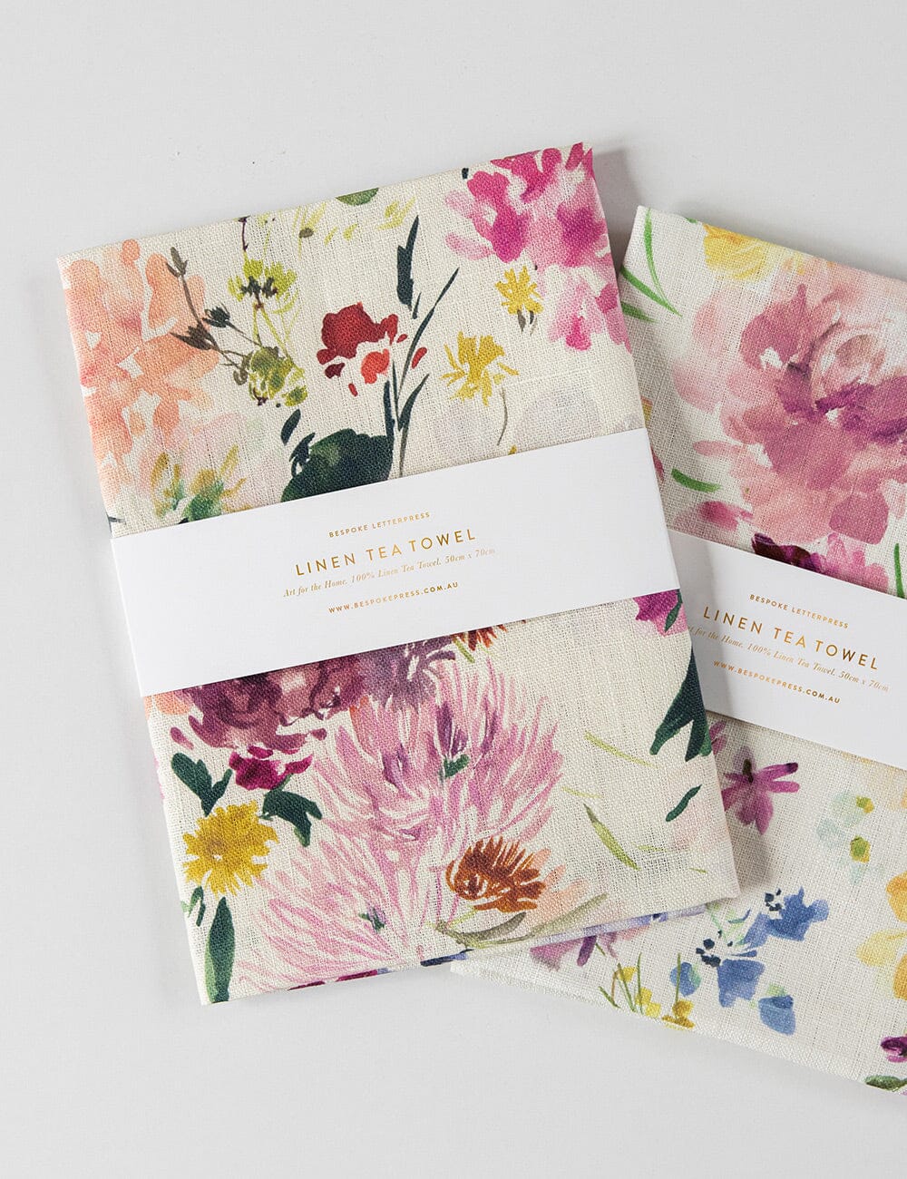 Wildflowers 100% Linen Tea Towel - Image 4